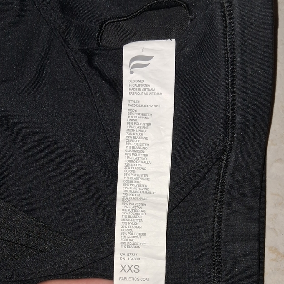 Black Sports Bra - Picture 3 of 3